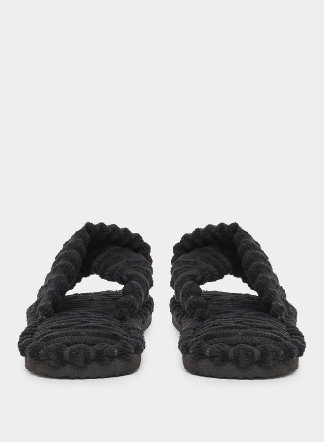 ستايلي شبشب غرفة نوم بتصميم متقاطع - Image 4